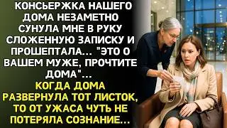 ИСТОРИЯ ДО СЛËЗ: Это о вашем муже шепнула консьержка, передавая записку. Прочитав её, я онемела...