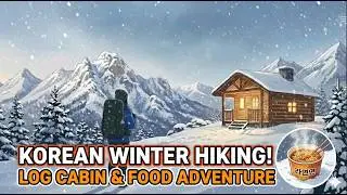 Winter hiking in the snow.  #WinterHiking #SnowyMountainWalk #GhibliStyle #SlowLife #peacefulwalks