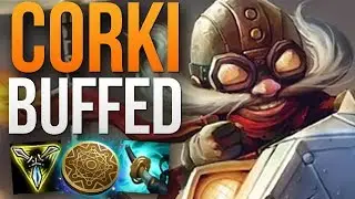 CORKI BUFFS IN 8.24b MADE HIM A LOT BETTER! | GRANDMASTER CORKI MID GAMEPLAY | Patch 8.24 S8