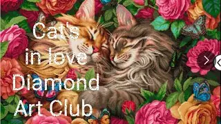 &laquo;Кошка влюблена&raquo; от Diamond Art Club