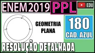 [ENEM 2019 PPL] 180 📘 ГЕОМЕТРИЯ ПЛОСКОСТИ Круговая дорожка, ограниченная двумя окружностями