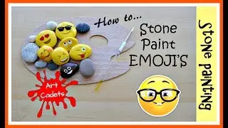 How to paint Emoji's on stones (pebbles)