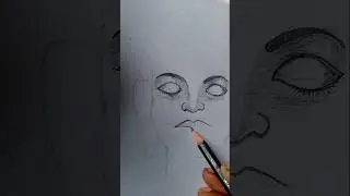 Buddha Dev Face Drawing #viral #shortvideo 🙏