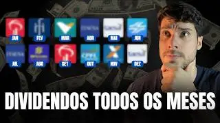 Como montar uma CARTEIRA de A&Ccedil;&Otilde;ES que paga DIVIDENDOS TODOS OS MESES!