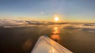 Beautiful Sunset Flight