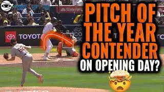 HOLY CRAP! An Absolute ALIEN Pitch to Start the Season! #mlb
