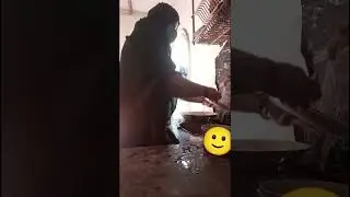 Kitchen ki sfai#cleaningvideos #cleaning #familyvideos 