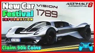 Asphalt 8 New Festival Vision 1789 | New Festival Vision 1789 Stats And All Cars Tiers Info | Free ?