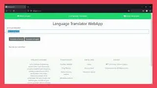 IBM Language translator web app demonstration