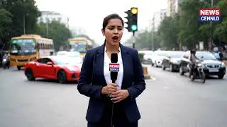 Reporter Fail 😂 | Traffic Light Par Funny Accident&rdquo;