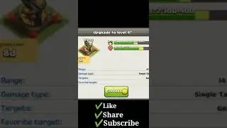 UPGRADING X-BOW LEVEL 1 TO MAX #COC #ClashOfClans #X-BOW #Shorts #ShortVideo #COCShort