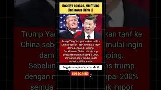 awalnya ngegas . sekarang trump ciut lawan China #shorts #trump