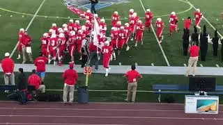 The Santa Ana Saints make their entrance before taking on the Woodbridge Warriors.