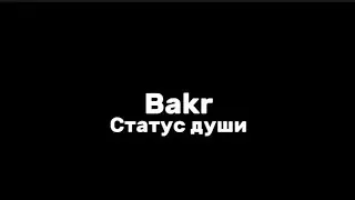 Bakr&mdash;статус души|текст песни (lyrics)