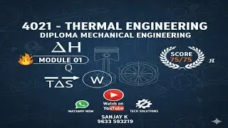 TE MODULE 01 CLASS 01 #BASICS OF THERMODYNAMICS