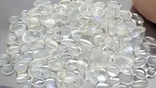 144.80 Ct. Unheated Natural Blue Flash Moonstone Loose Gemstones