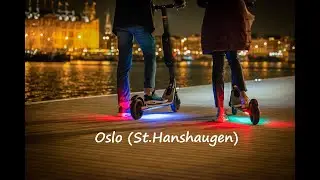 Езда на электросамокате. Осло - район St.Hanshaugen. 16.10.2020