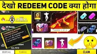Asia Championship redeem code rewards | free fire redeem code today | free fire redeem code Tamil