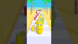 Juice Run Lvl.128 - Growing Bigger With Every Glass 🍹🔥 #shorts #games #juicerun #gameshorts