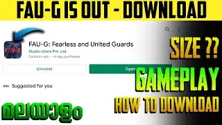 FAUG Gameplay, Tutorial, Download Link |  FAU-G Game Download | Malayalam | Cu gaming