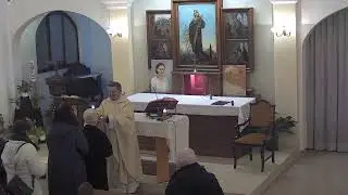 Szent Rita templom -rózsafüzér és mise