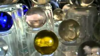 Antique handmade glass marbles collection part 4, sulphides