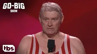 Go Big Show: Professor Splash Jumps Down 9 Stories Through A Fire Ring Into The Water (Clip) | TBS