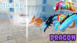 Quake Vs. Dragon (White Beard Vs. Kaido) Fruit Battlegrounds Roblox