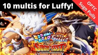 Yet another Super Sugo Gear 5 Luffy! Will 10 multis be enough? OPTC Pulls