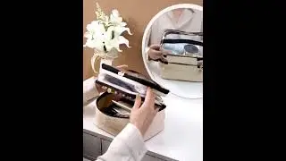 Foldable Double Layer Zipper Makeup Bag Cosmetic bag Clear Travel Cosmetic Storage Case Toiletry