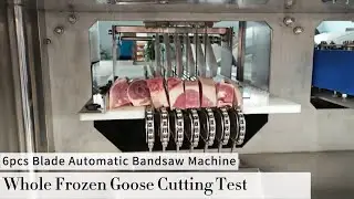 How to Cut The Whole Frozen Goose Poultry Into Cube?