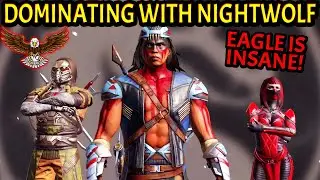 MK Mobile. Nightwolf is AMAZING! Hana the Eagle is OVERPOWERED!