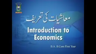 IMC, MANUU_Introduction to Economics_B.A&B.Com_1 Year