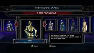Star Wars: The Force Unleashed All Costumes Unlocked