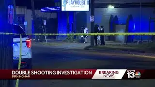 Early morning police investigation outside gentlemen's club in Birmingham
