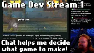 Game Dev Stream 1 - 2nd September 2021 - Too many ideas, help me decide!