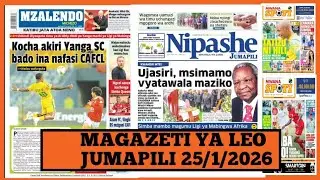 Magazeti ya leo Januari 25/2026 /jumapili/magazeti ya michezo leo asubuhi/ijumapili/yanga