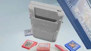 Gameboy Retro 3D en Blender | Modelado, Texturizado, Iluminaci&oacute;n y Render Final