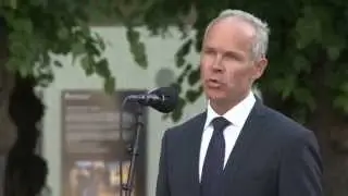 Uroczystość upamiętniająca ofiary ataku terrorystycznego 22.07.2011