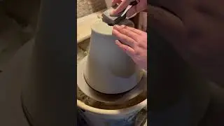 Ben Wolff Pottery - Trimming or Fettling a Flower Pot