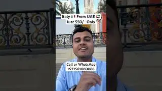 Apply Italy Tourist Visa From UAE | Apply Italy Tourist Visa  #italy #travel #shorts2025