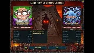 Shakes & Fidget - Mage lvl 654 (w50 - f24) vs Shadow Doltopus