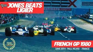 Formula 1 1980 French GP - Jones Beat Ligier in a Classic Strategic Battle - F1 Highlights