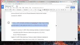 References in Google Docs