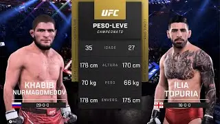 Khabib Nurmagomedov vs Ilia Topuria - Full Fight - UFC 5
