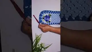 Tapete econômico flor Íris 2 parte passo a passo 🌸🌸