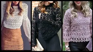 upcoming trend lace blouses Design Christmas special lace blouse Designs for ladies