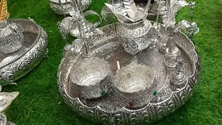 German Silver Pooja Items Single Piece Courier Available  ಹಬ್ಬದ ಸ್ಪೆಷಲ್ ಜರ್ಮನ್ ಸಿಲ್ವರ್ ಪೂಜಾ ವಸ್ತುಗಳು