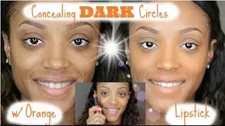 Concealing Dark Circles- Using Orange Lipsticks
