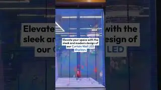 Curtain Wall Video in HD LED Glory! #techon #outdoorled #indoorled #viral #trending #business #led